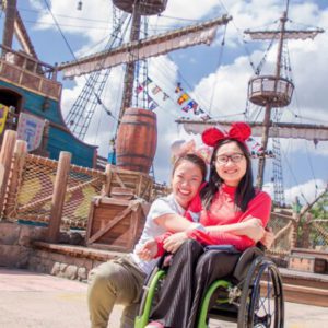 Wendy travels independently to Shanghai and celebrates at Disney with Lily.