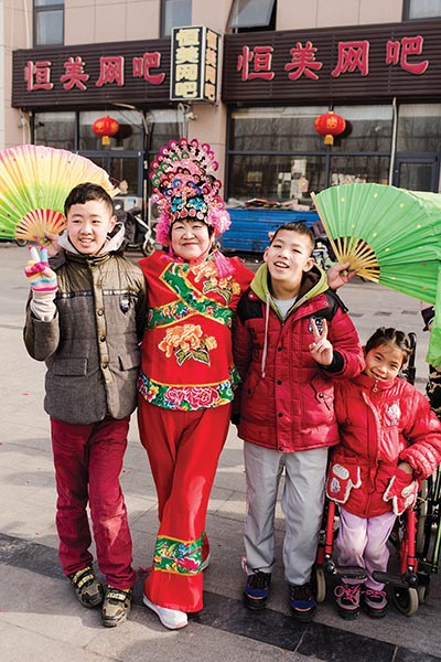 Ed, Corey, and Florence celebrated CNY 2018 with the local festival
